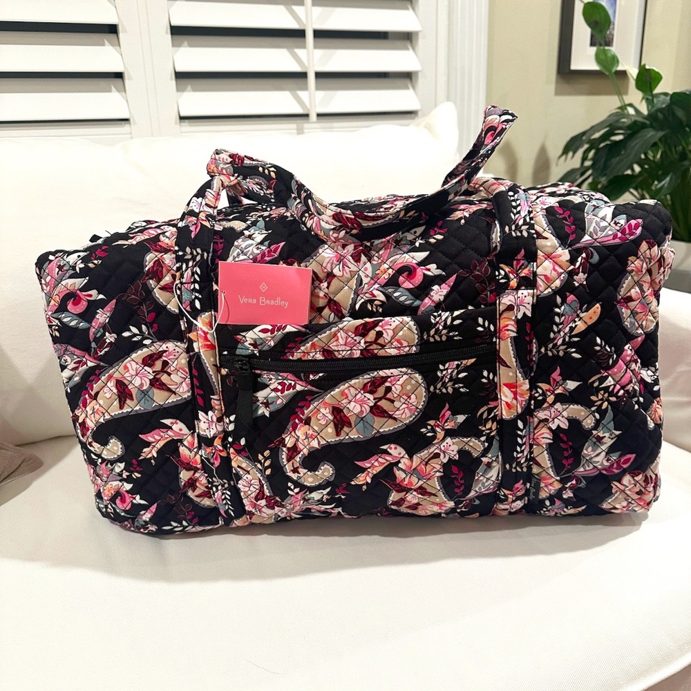 Vera Bradley Large Travel Duffel — Botanical Paisley Print - NWT